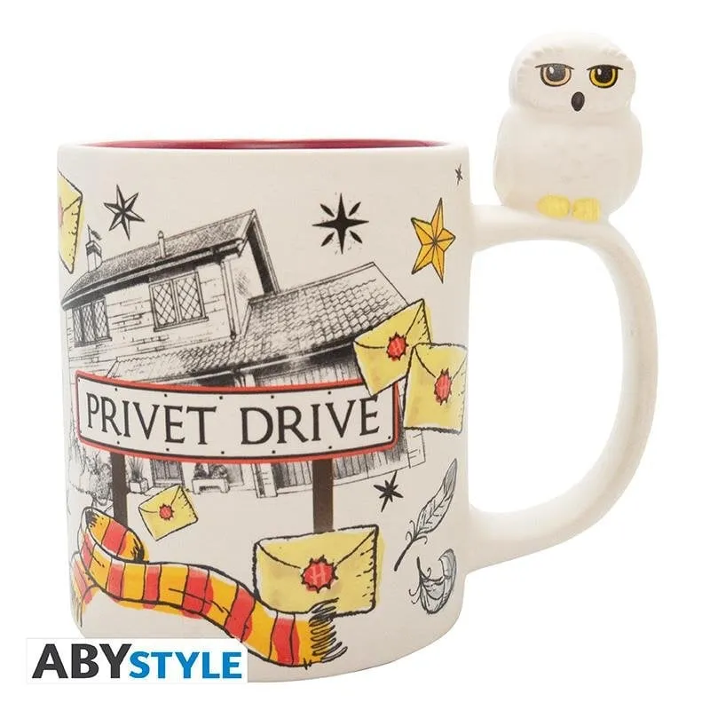 Tazza ABYstyle Harry Potter Hedwig & Privet Drive 3D 0,46 L Ceramica - immagine 1