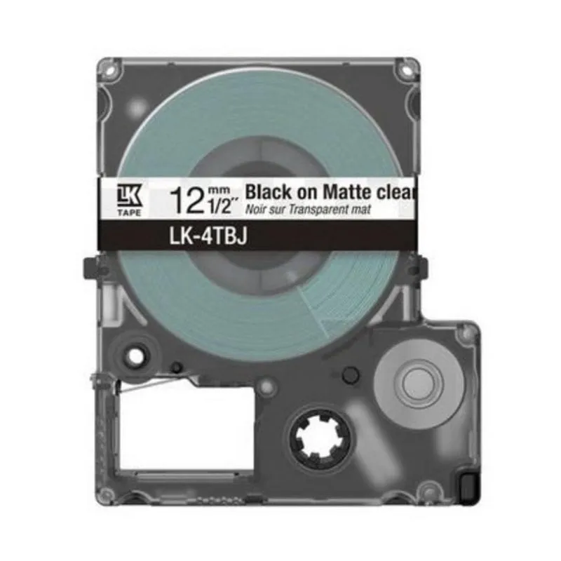 Cartuccia Etichette Epson C53S672065 Nero Trasparente 1,2 cm - immagine 1