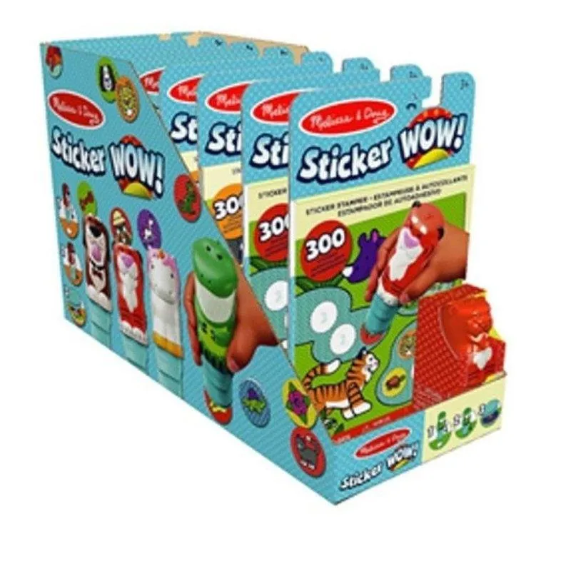 Kit Creativo Melissa & Doug Sticker Stamp 300 Figurine + Libretto 24P - immagine 1