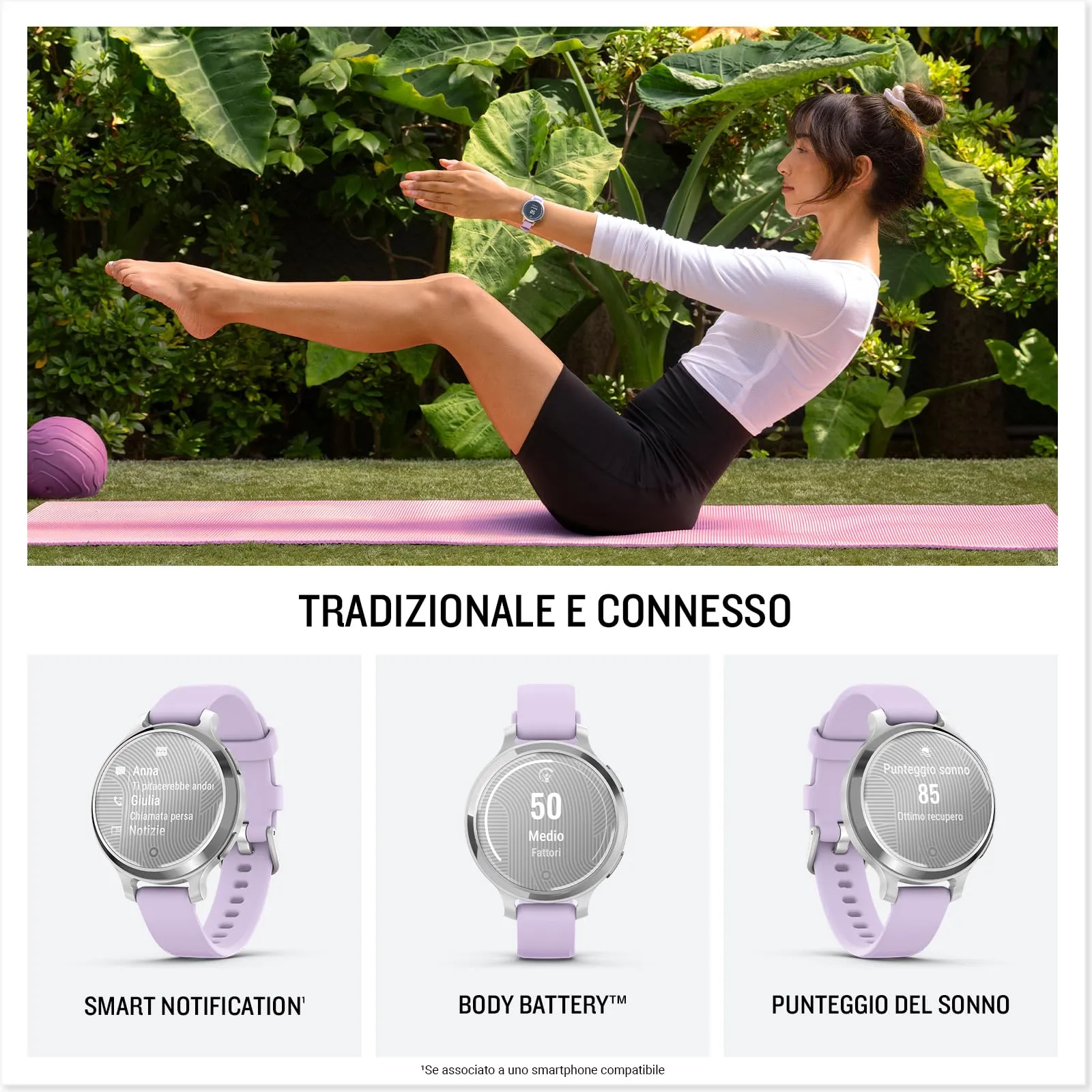 Garmin Lily 2 Active, 38mm, Smartwatch GPS, Jasper Green - immagine 4