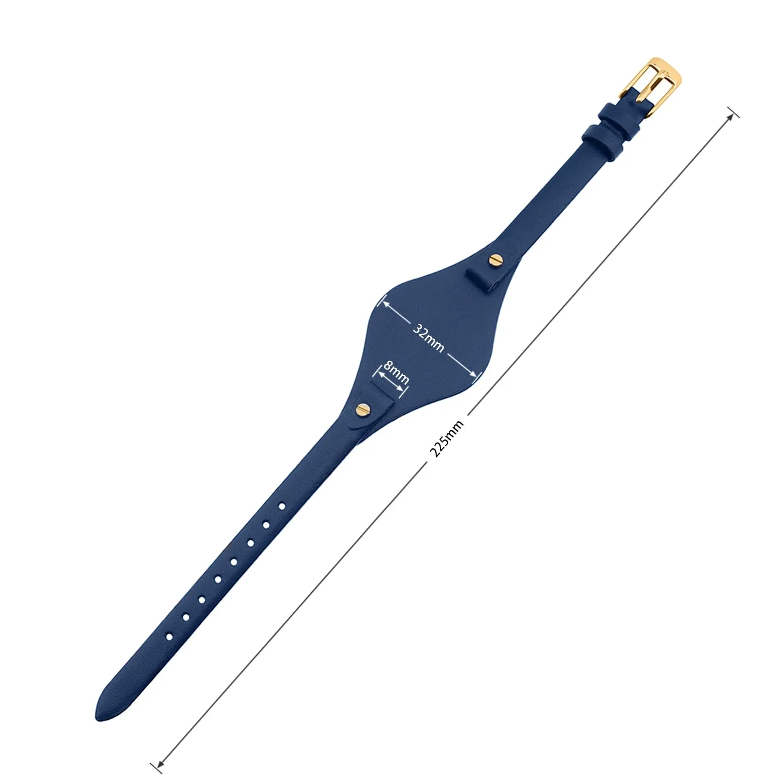 SANDEIN Cinturino per Orologio Compatibile con Fossil, Cinturino da Polso di Ricambio in Pelle Morbida da 8mm per Donna per Orologi Fossil Serie ES3077 ES3148 ES3262 e ES4119 ES4176 (Blu Scuro + - immagine 4