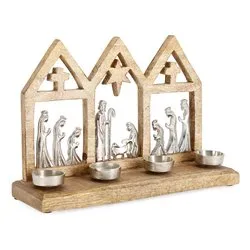 Porta candela Natale CHAMELI 0974937 - immagine 1