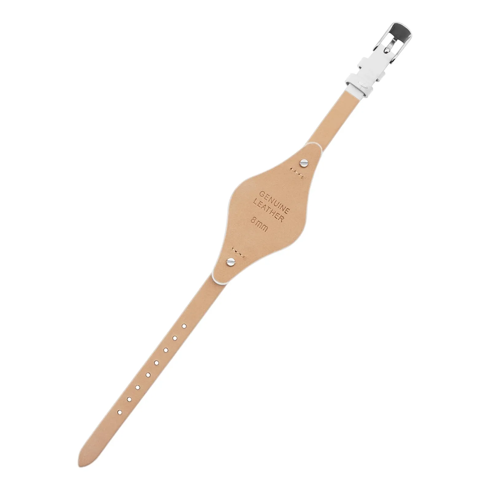 SANDEIN Cinturino per orologio compatibile con Fossil - In pelle morbida - 8 mm - Per orologio Fossil ES3077 ES3148 ES3262 e ES4119 ES4176, 8mm, Pelle, Senza Gemme - immagine 2