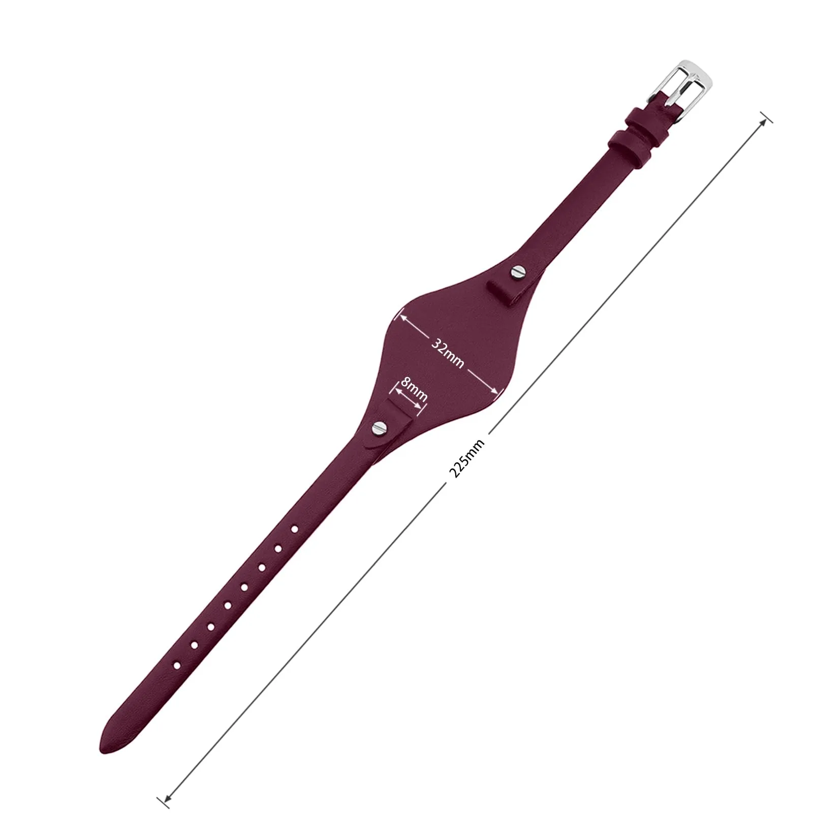 SANDEIN Cinturino compatibile con Fossil, cinturino da polso in pelle morbida da 8 mm per donne, cinturino di ricambio per orologi Fossil serie ES3077 ES3148 ES3262 e ES4119 ES4176, 8mm, Pelle, Non - immagine 4