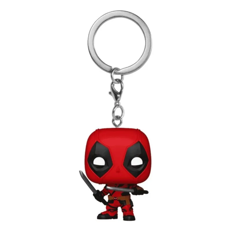 Portachiavi Funko Pop! Deadpool con Spade Vinile Rosso e Nero - immagine 1