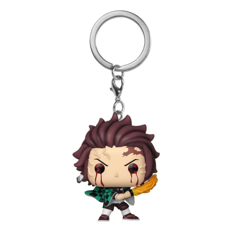 Portachiavi Funko Pop Tanjiro Kamado Demon Slayer Multicolore - immagine 1