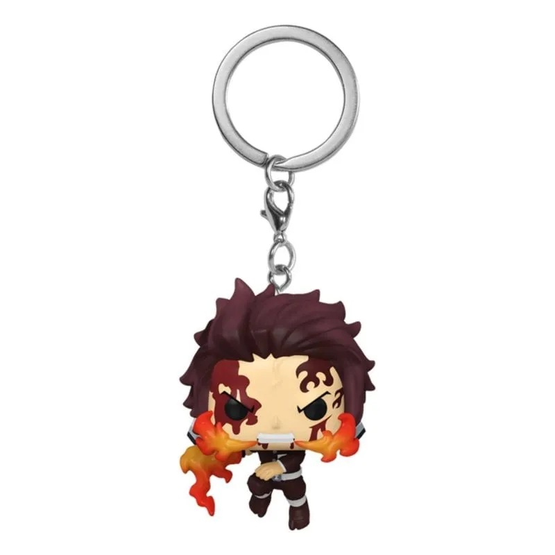 Portachiavi Funko Pop Tanjiro Kamado Demon Slayer Multicolore Dancing Flash - immagine 1