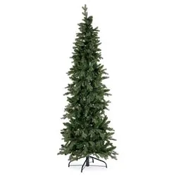 Albero Natale TATLOW Verde (Slim PVC e PE - H210 D88 cm) 0977854 - immagine 1