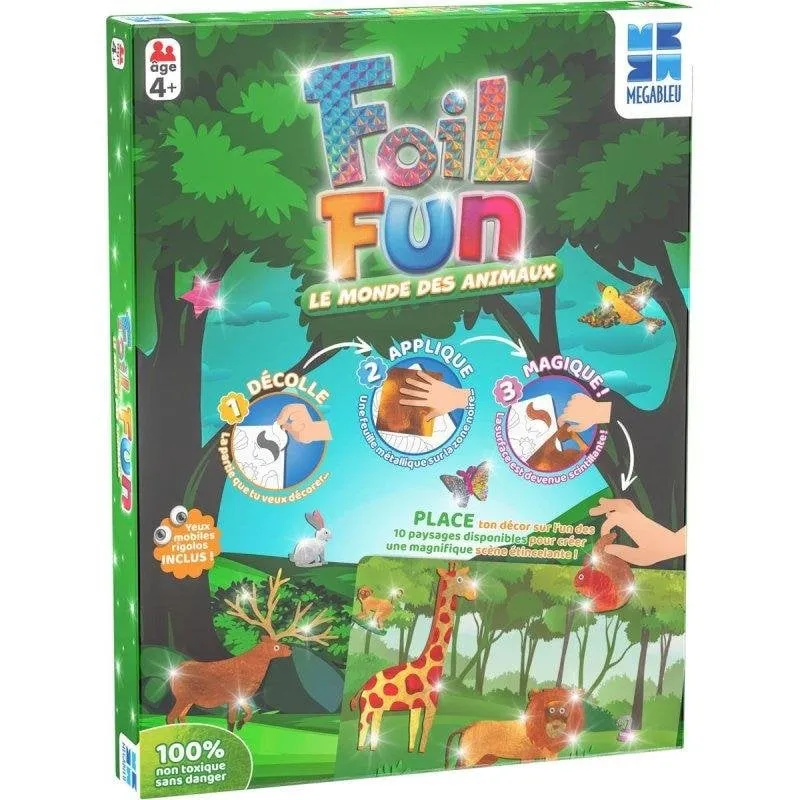 Kit Creativo Megableu Foil Fun Mondo Animale con Pellicole Metalizzate - immagine 1