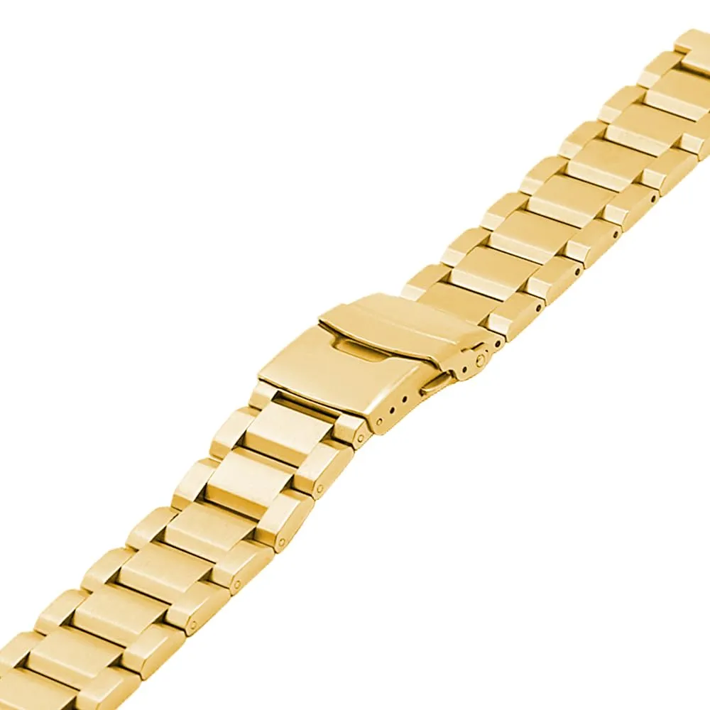Cinturino per orologio di ricambio in acciaio inossidabile, finitura spazzolata, unisex, 18 mm, 20 mm, 22 mm, 24 mm, colore: nero/argento, 20mm, Acciaio inossidabile, Non pietra preziosa - immagine 7