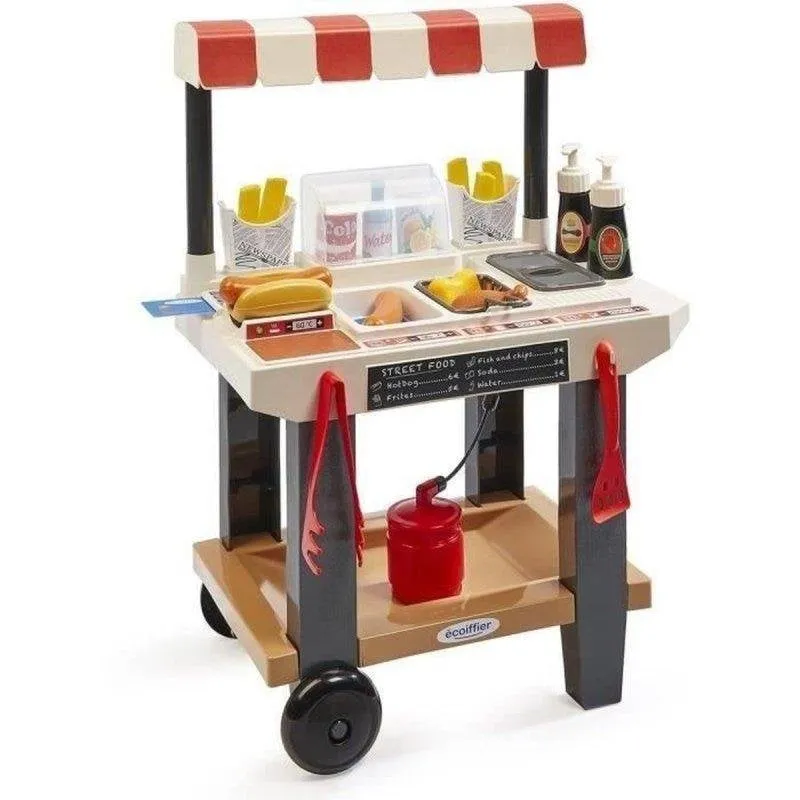 Set cucina Ecoiffier 100% Chef Street Food Carro Hot-dog 25 Pezzi - immagine 1