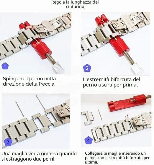 Kai Tian solido cinturino in acciaio inossidabile a doppia chiusura per orologio, finitura spazzolata, cinturino di ricambio in metallo per orologi da uomo e donna 18 mm 20 mm 22 mm 24 mm, nero - immagine 8