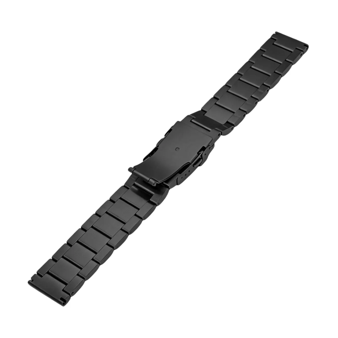 Kai Tian Cinturino per orologio da polso in acciaio inox massiccio spazzolato, fibbia deployante, per uomo e donna, 18 mm, 20 mm, 22 mm, 24 mm, nero e argento, 21mm, Acciaio inossidabile, Senza - immagine 6