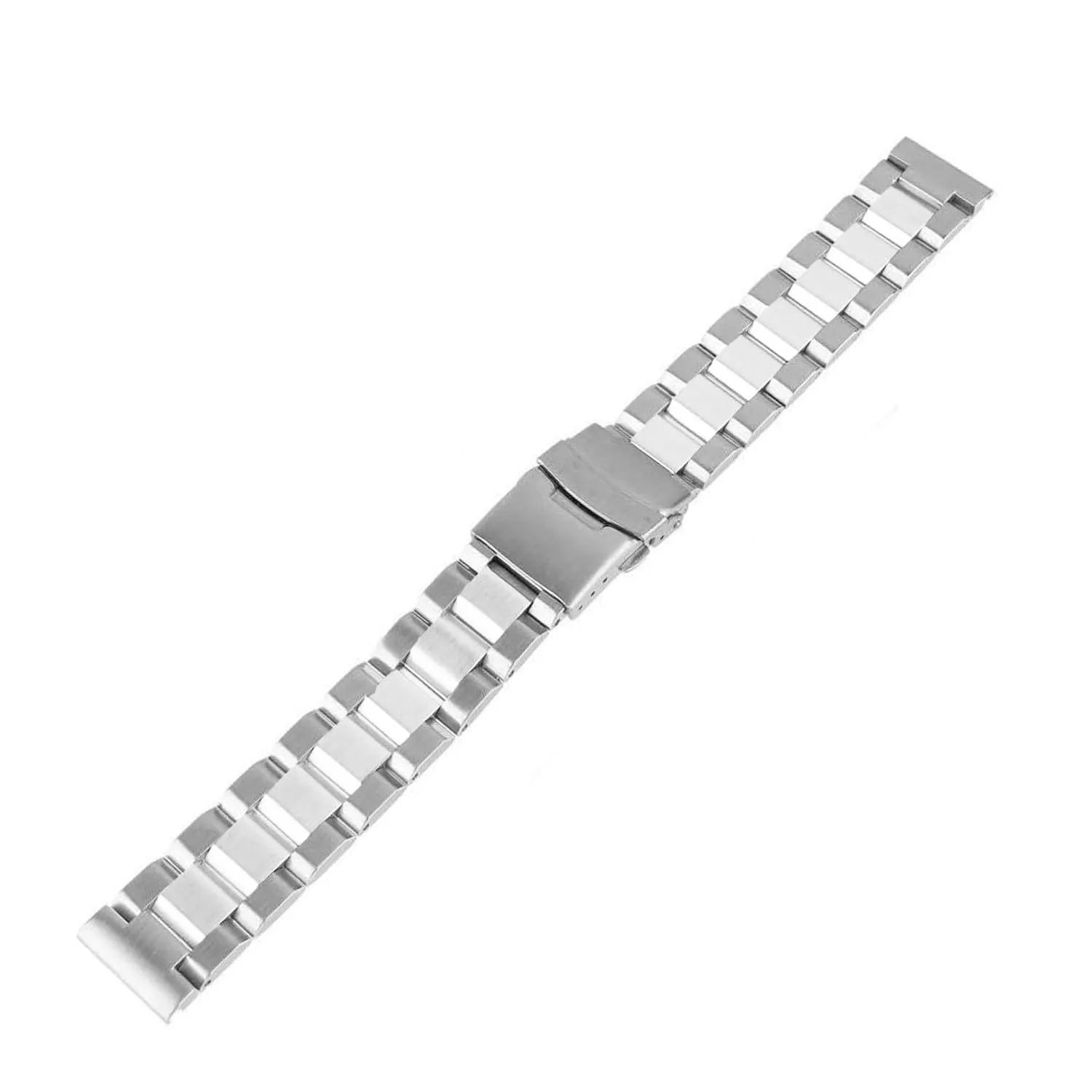 Kai Tian Solid Double Locks - Cinturino di ricambio per orologio in acciaio inox, finitura spazzolata, per uomo e donna, 18 mm, 21 mm, 20 mm, 22 mm, 24 mm, 26 mm, nero, argento, blu, grigio, oro, 20mm - immagine 4