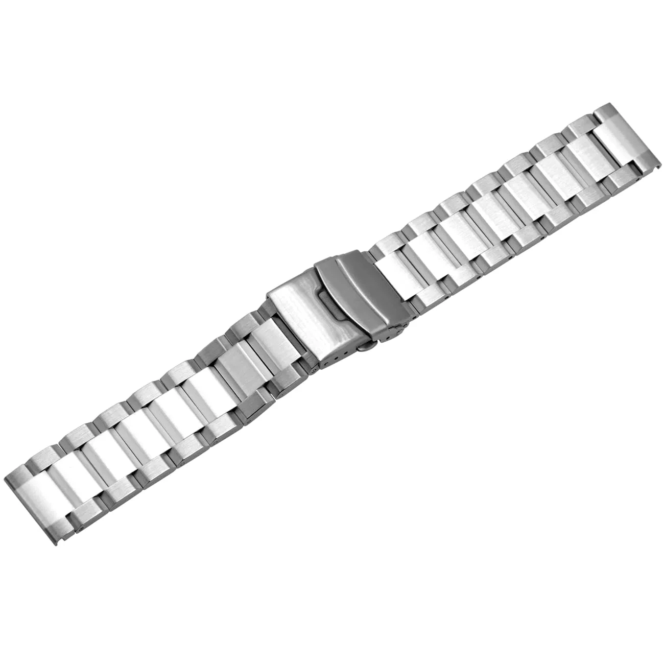 Kai Tian Cinturino in acciaio inossidabile con doppio lucchetto solido, finitura spazzolata, cinturino metallico di ricambio per orologio per uomo e donna 18 mm 21 mm 20 mm 22 mm 24 mm 26 mm Nero - immagine 7
