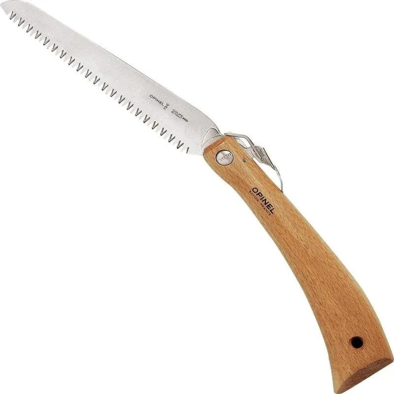 Sega pieghevole Opinel 001198 acciaio carbone legno - immagine 1