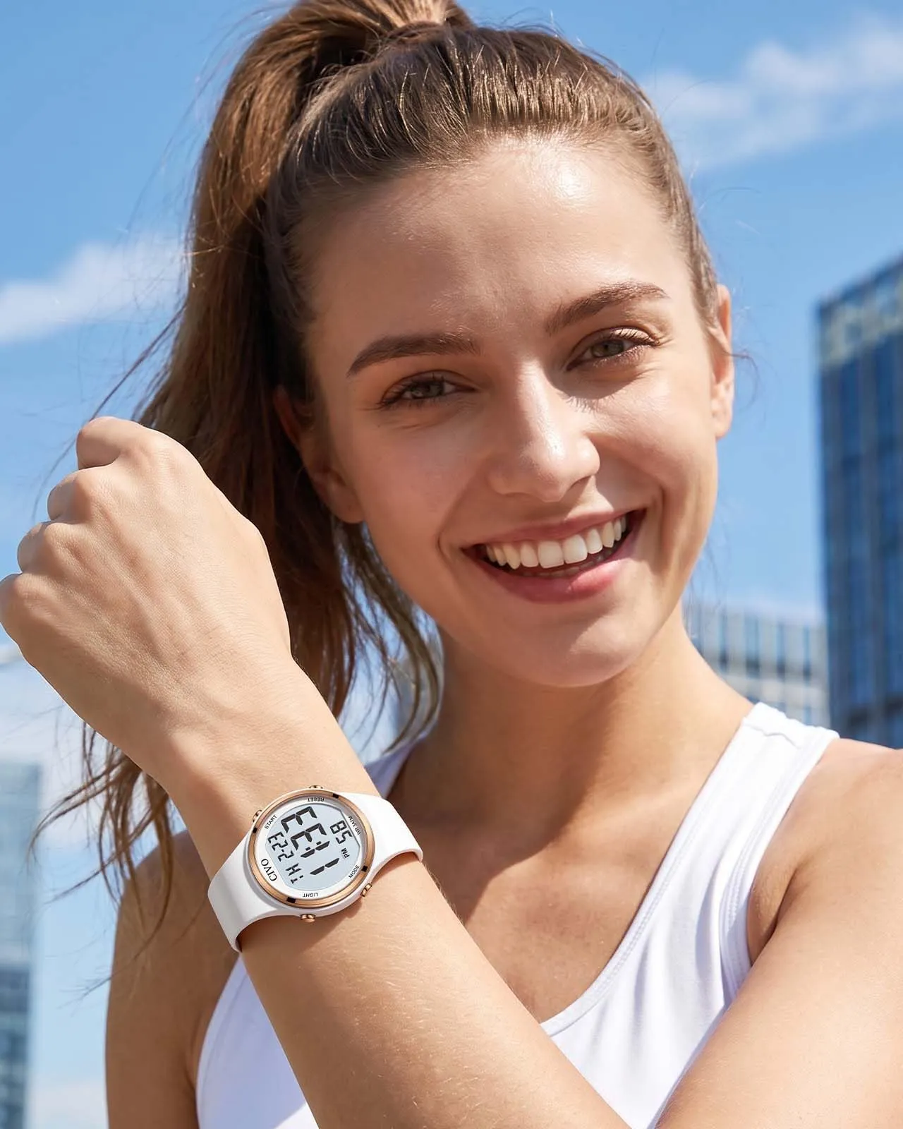 CIVO Orologio Sportivo Donna Digitale: Ampio Display LCD, Grandi Numeri - immagine 2