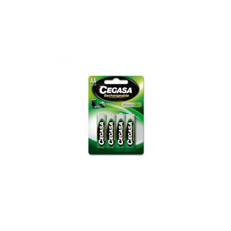 Pila ricaricabile Cegasa HR6 2100 mAh 1,2V pack 4 unità - immagine 1