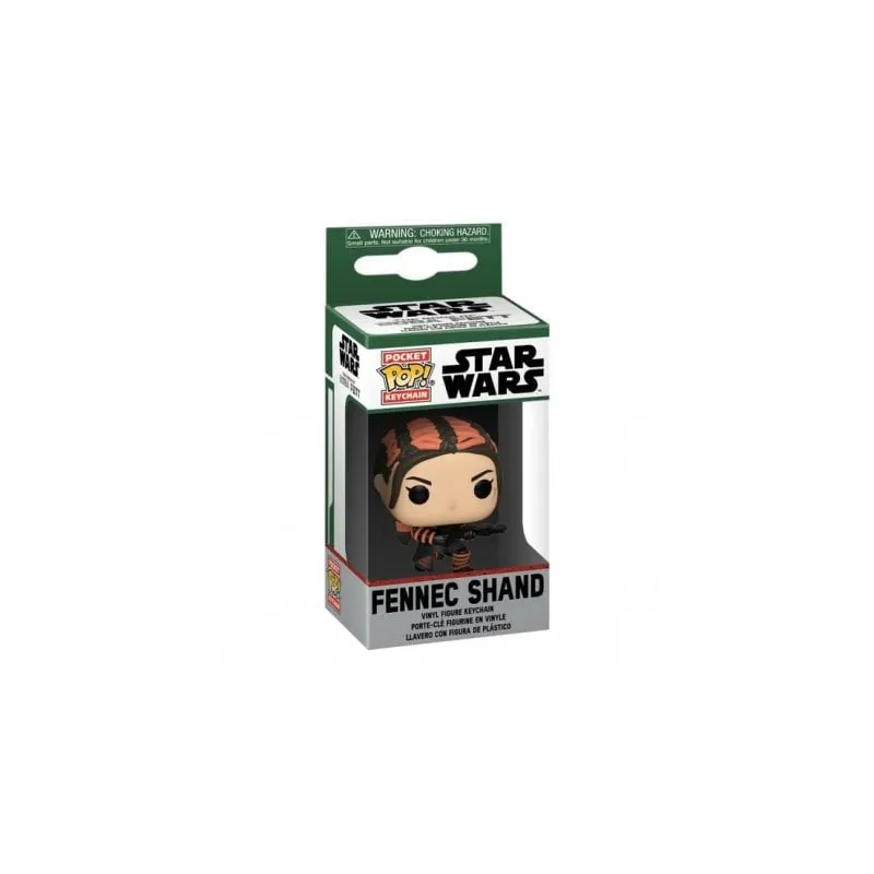 Portachiavi Funko Pop Star Wars Fennec The Book of Boba Fett con Custodia Protettiva - immagine 1