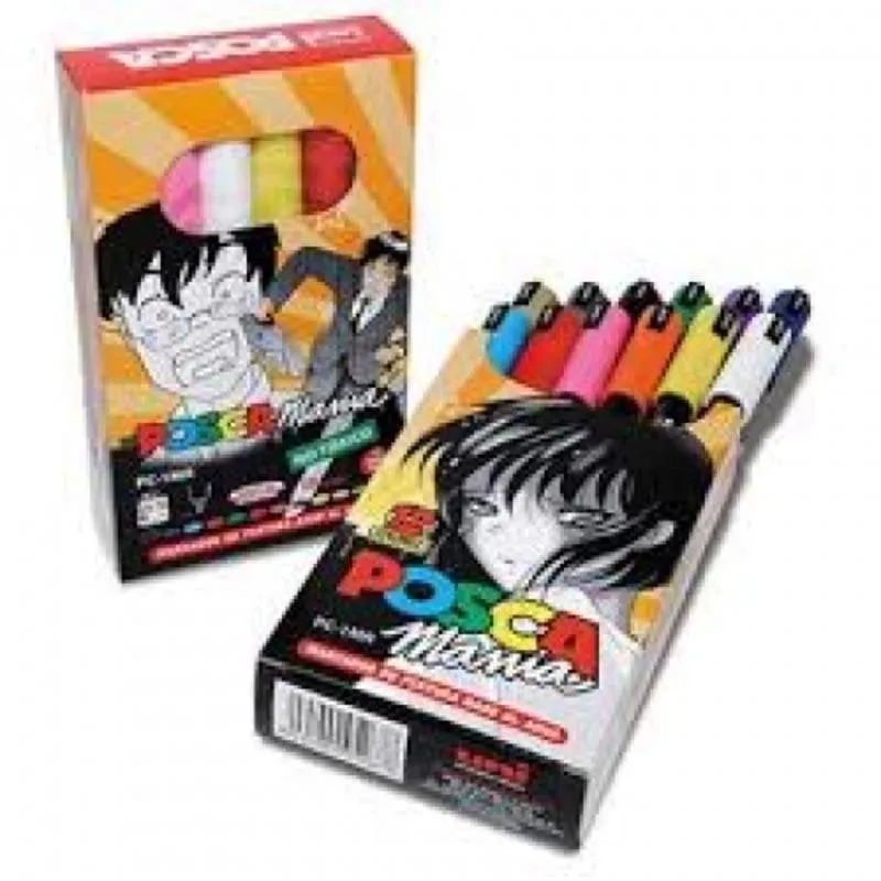 Set 12 Pennarelli Uni-Ball Posca PC-1Mr 0.7 mm - immagine 1