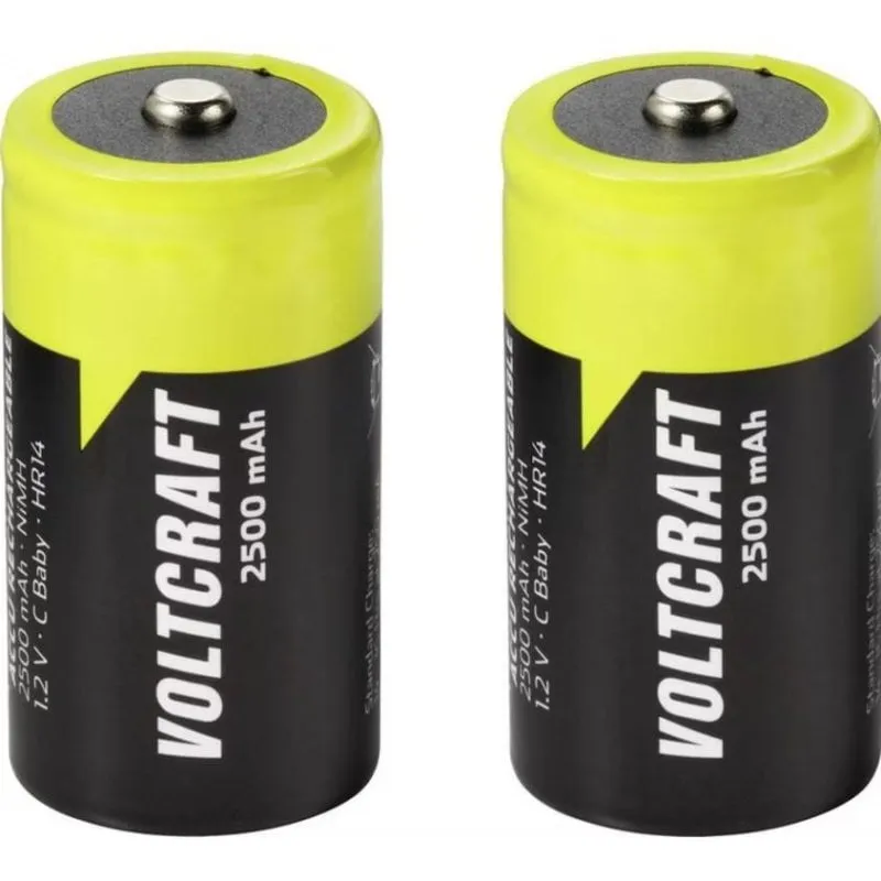 Batteria ricaricabile Voltcraft C 2500 mAh 1,2 V confezione da 2 unità - immagine 1