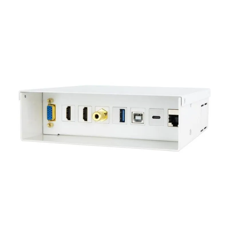 Scatola Connessioni Nanocable Multimediale Parete VGA HDMI USB-C RJ45 - immagine 1