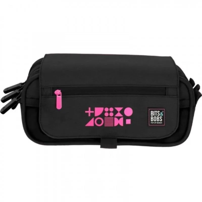Astuccio triplo GRAFOPLAS Fucsia Fluorescente 23x10x10 cm - immagine 1