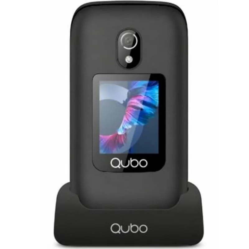 Qubo P-221BKC 4G 2,8" Dual SIM Pulsante SOS Nero - immagine 1