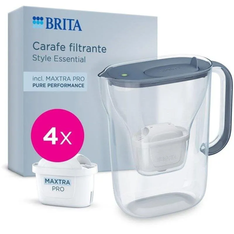 Carafe filtrante Brita Style Essential 2,4L 1,4L filtrati Smart Light Maxtra Pro - immagine 1