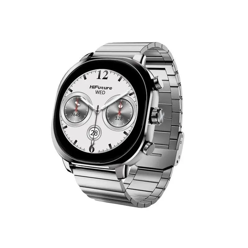HIFUTURE AIX Bluetooth 1,43" Argento Acciaio Inossidabile Impermeabile 10m Cardiofrequenzimetro - immagine 1