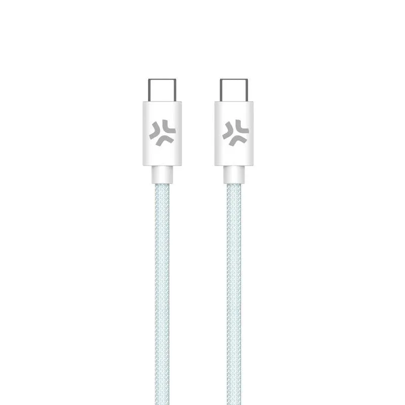 Cavo USB-C a USB-C Celly Intrecciato 1,5 m Ricarica Rapida 100W - immagine 1