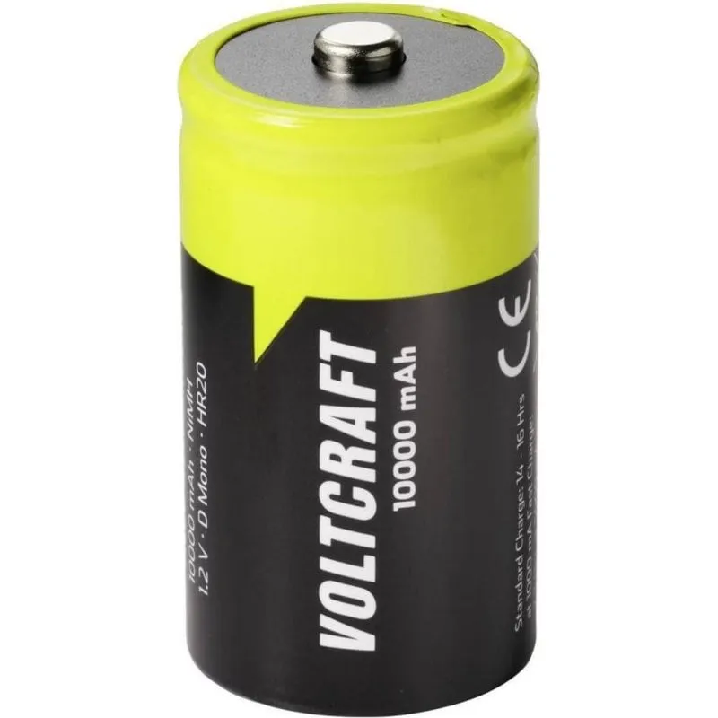 Pila ricaricabile Voltcraft VC-17275505 D NiMH 10000 mAh 2 unità - immagine 1