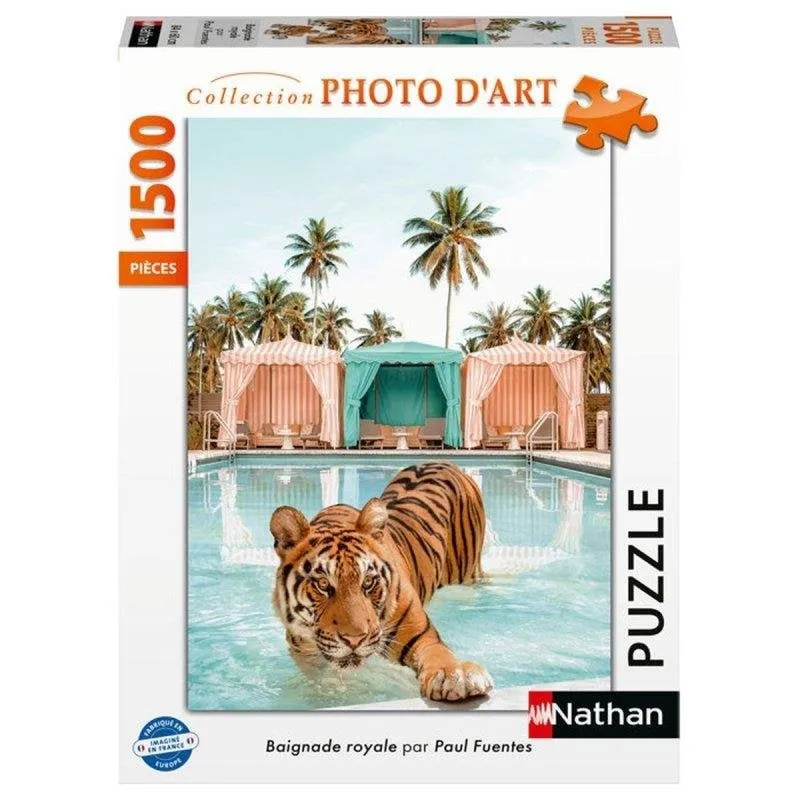 Puzzle Nathan Baignade Royale 1500 Pezzi Verticale 84 x 60 cm - immagine 1