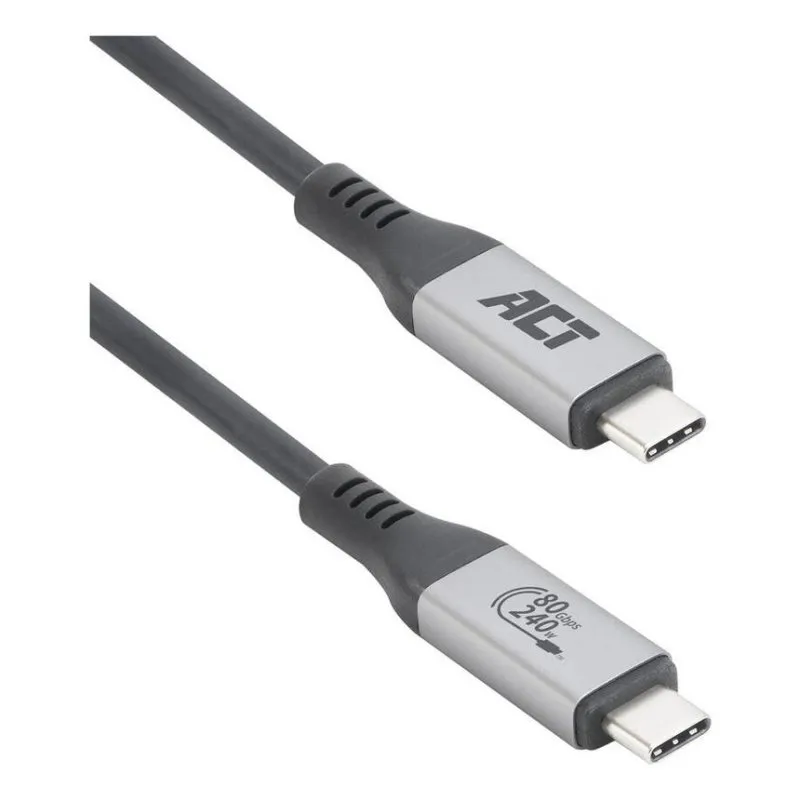 Cavo ACT USB4 80 Gbps Thunderbolt 5 240 W USB Type-C 1,5 m - immagine 1