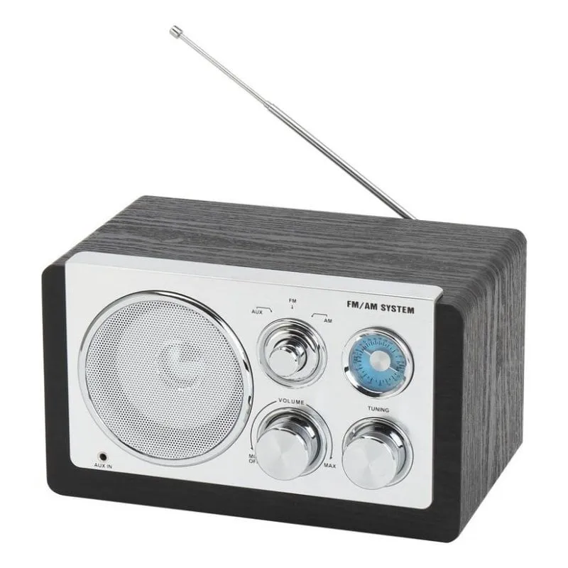 Radio portatile Denver TR-63B AM/FM 1,5 W nero con antenna esterna - immagine 1