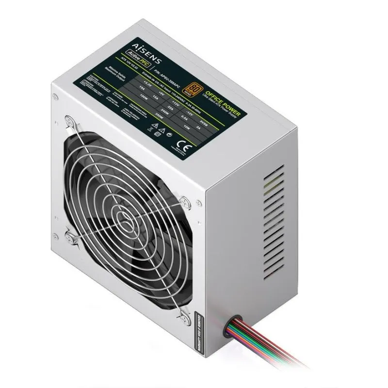 Alimentatore AISENS ATX 350W Certificazione 80 PLUS Bronze Ventilazione Attiva - immagine 1