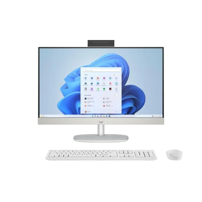 All-in-One HP 24-cr0175ns Intel Core i5-1335U 8GB 512GB SSD Iris Xe 23.8" Windows 11 Home Bianco - immagine 1