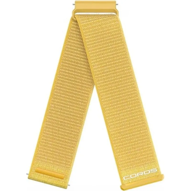 Cinturino orologio Coros Apex 4 Giallo Nylon 22 mm - immagine 1