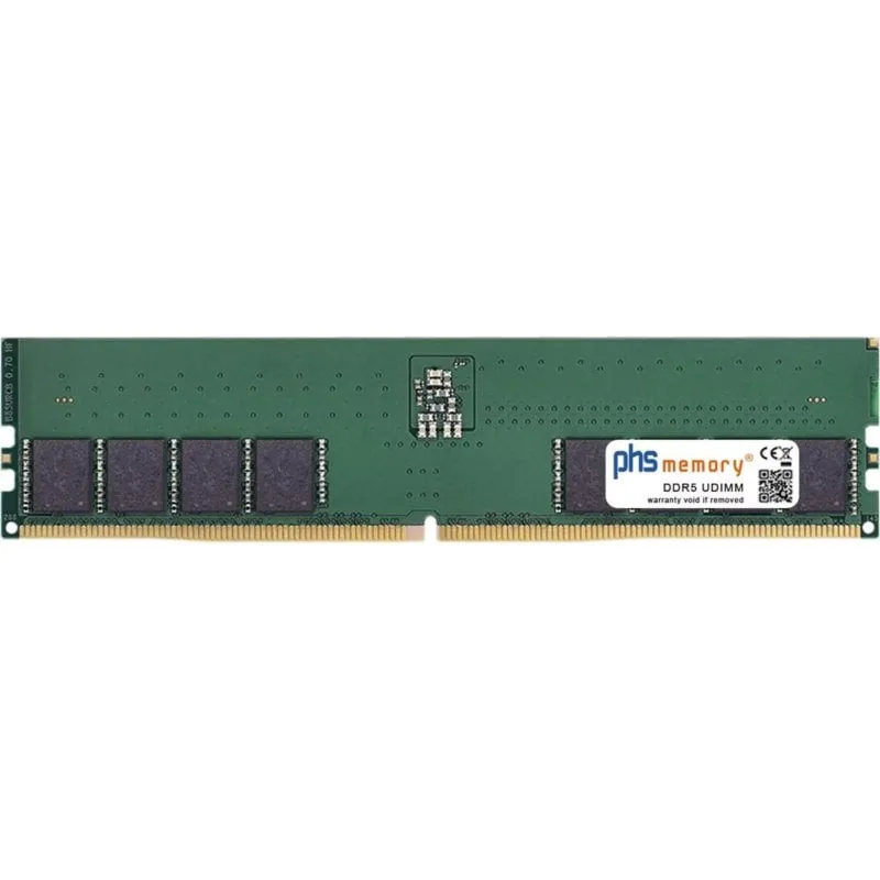Memoria RAM PHS-memory SP608580 32GB 1x32GB DDR5 5600MHz unbuffered DIMM - immagine 1