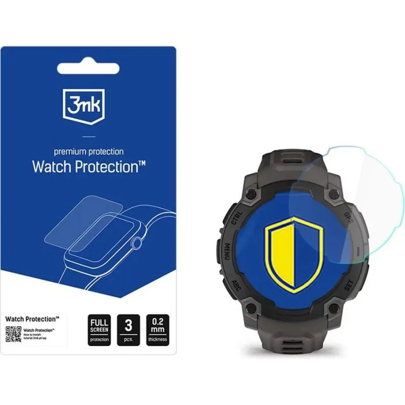 Pellicola protettiva 3MK FlexibleGlass Garmin Instinct E 45mm rinforzo 250% - immagine 1