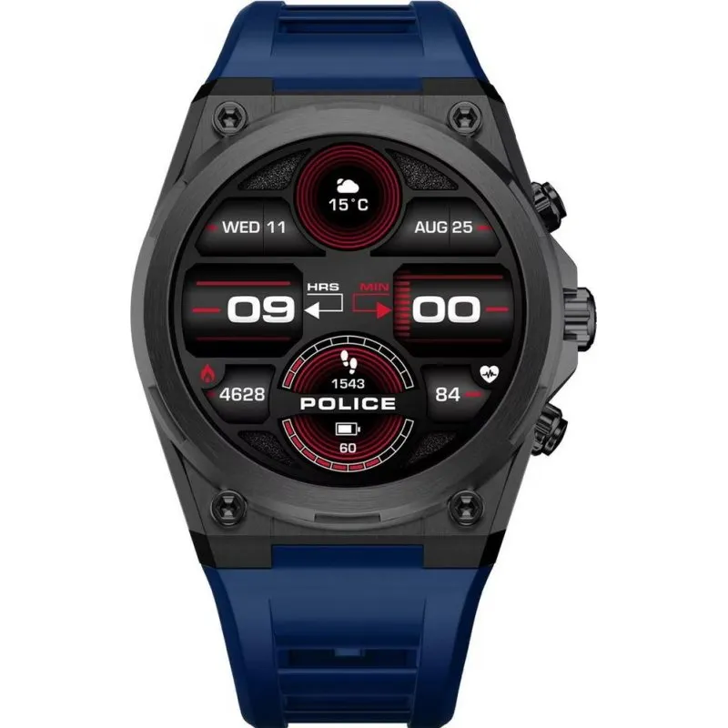 Police PEIUN00003X1 Bluetooth 47,5mm Gunmetal Nero IP68 5ATM Cardiofrequenzimetro - immagine 1