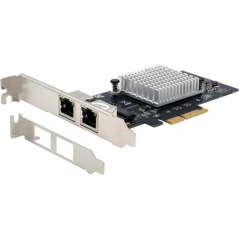 Scheda di Rete Exsys EX-60202 PCI Express x4 1 Gbit/s Doppia Porta RJ45 - immagine 1