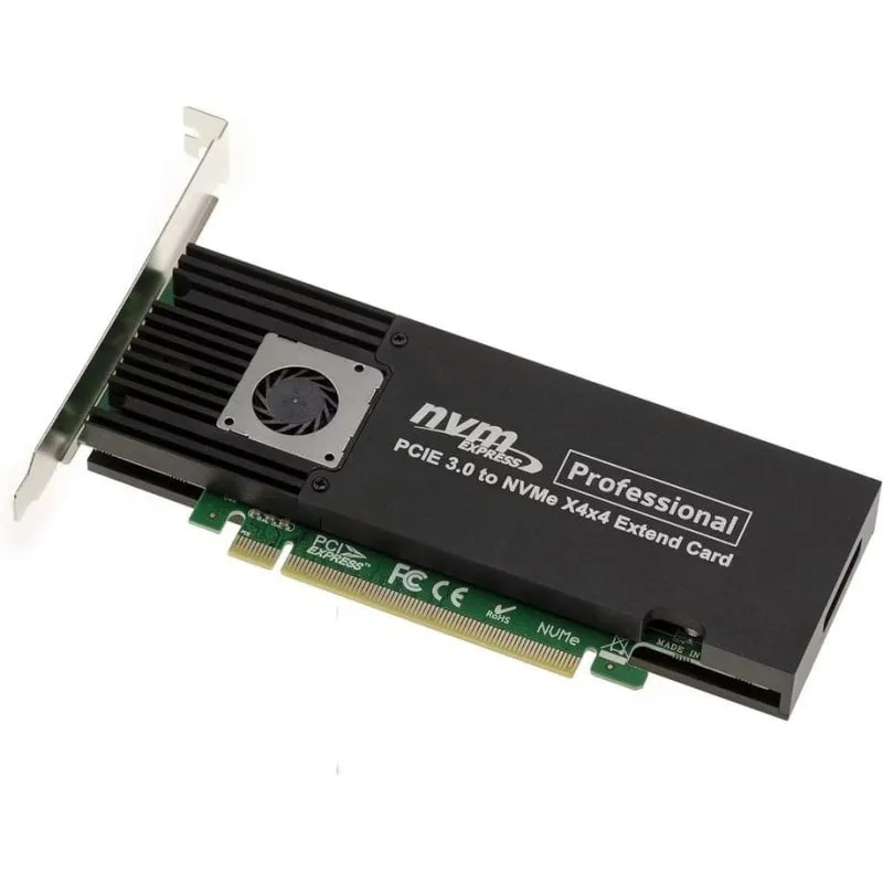 Scheda Controller Kalea-informatique M2 PCIe 3.0 x16 64 Gbps con Ventola - immagine 1