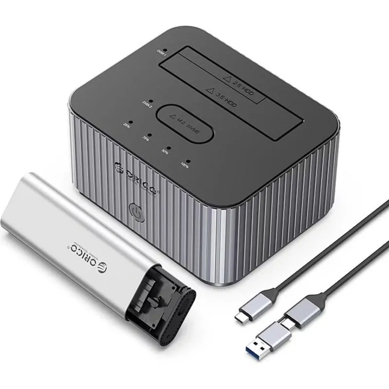 Docking Station Orico IT28E-C M.2 NVMe e HDD fino a 30 TB - immagine 1