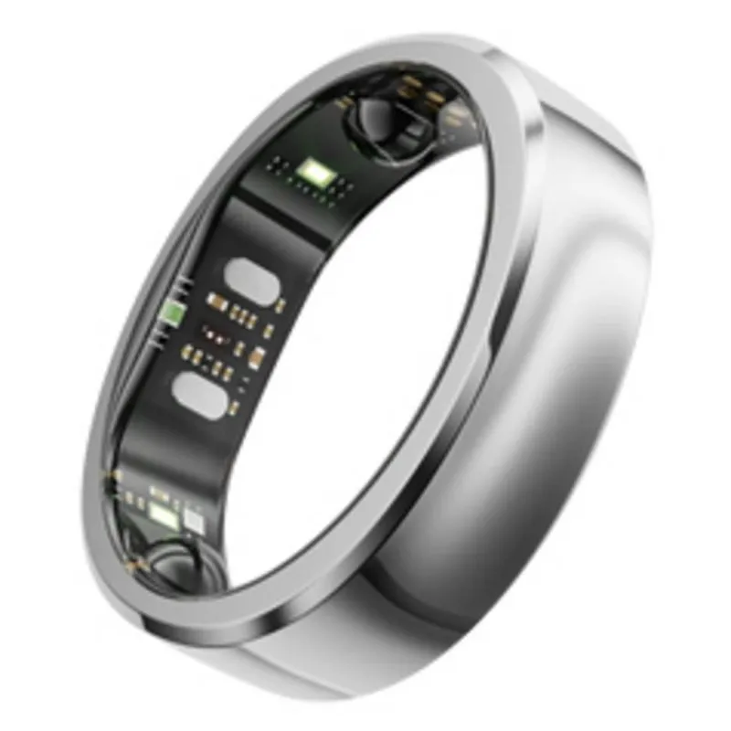 Anello intelligente RingConn Gen 3 Bluetooth 5.0 Taglia 11 IP68 14 giorni Argento iOS/Android Titanio - immagine 1