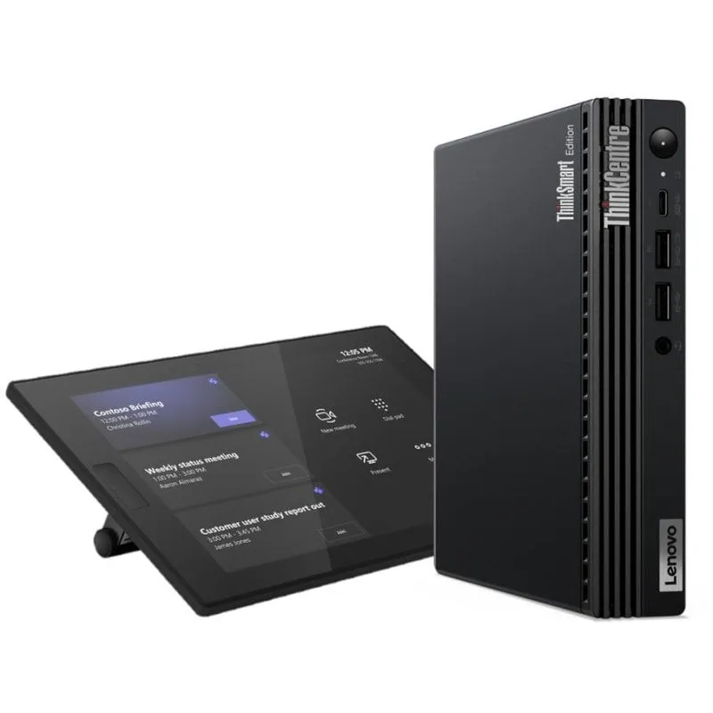 Mini PC Lenovo ThinkSmart Tiny Kit Intel Core i3-13100T 16GB UHD 730 Windows 11 IoT Enterprise 256GB SSD Schermo 10,1 Touch Wi-Fi 6E - immagine 1