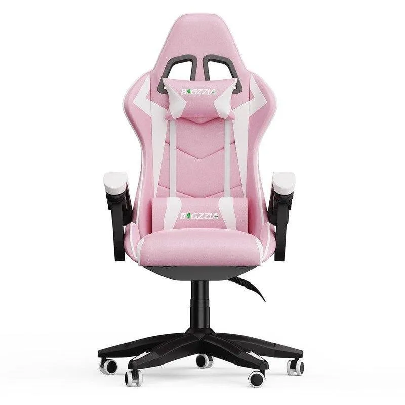 Sedia da Ufficio Naspaluro Ergonomica Regolabile Rosa Bianco - immagine 1