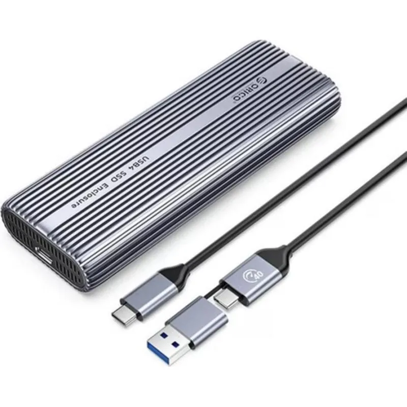 Case SSD Orico ACOM2-U4-GY M.2 Metallo Grigio con Ventola USB-C - immagine 1