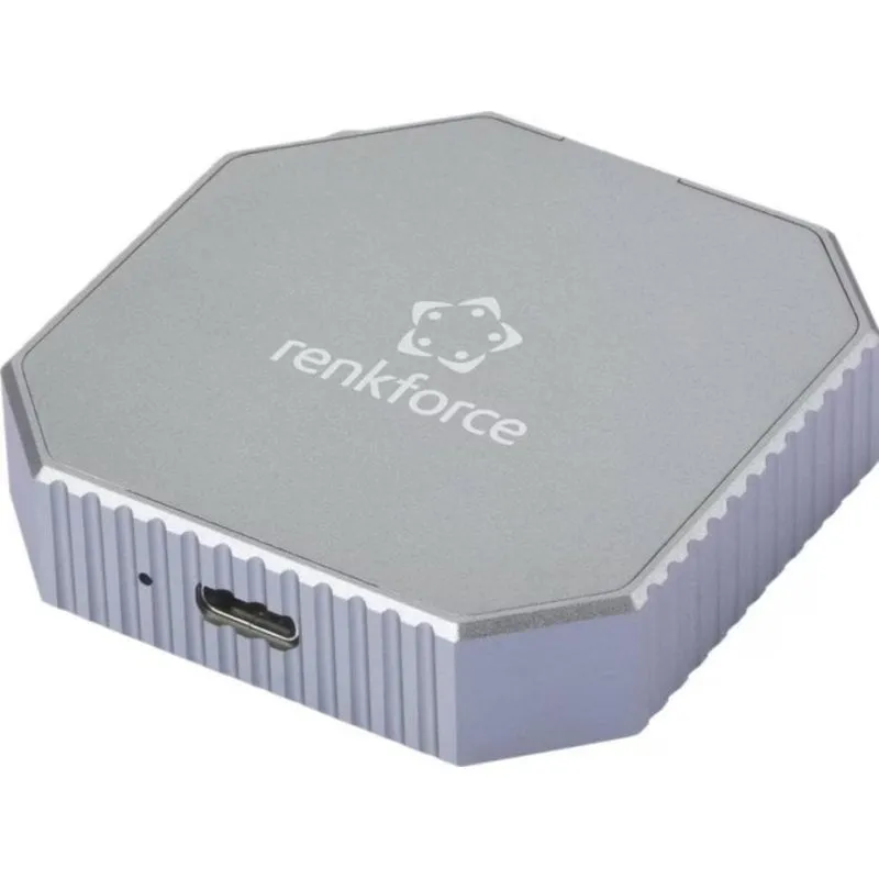 Case PC Renkforce RF-M2E-200 M.2 Alluminio Grigio con Superficie Magnetica - immagine 1