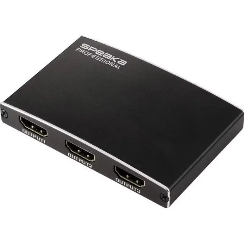 Splitter HDMI SpeaKa Professional SP-13803912 1 ingresso 3 uscite USB-C alluminio - immagine 1